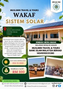 🌞 WAKAF SISTEM SOLAR KEMBOJA 🌞