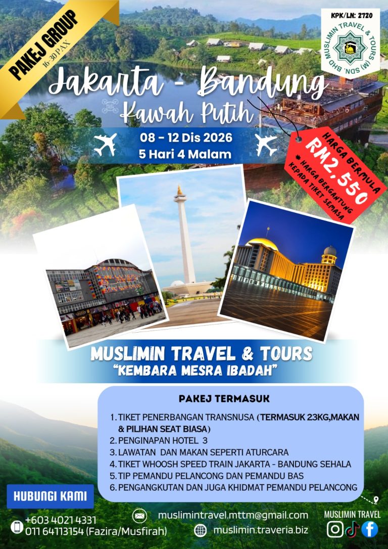 Jakarta Bandung 5H4M 8-12 Dis 26
