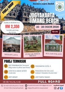 JOGYAKARTA- TIMANG BEACH 4H3M 25-28 OGOS 26